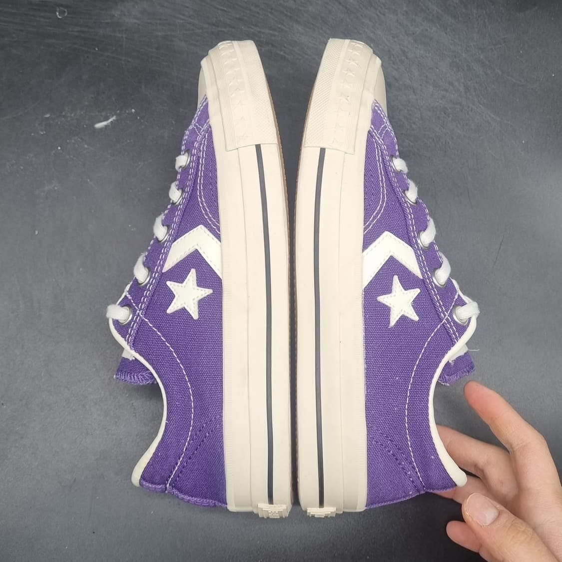 컨버스 쉐브론 스타 퍼플 스니커즈235 상품이미지5