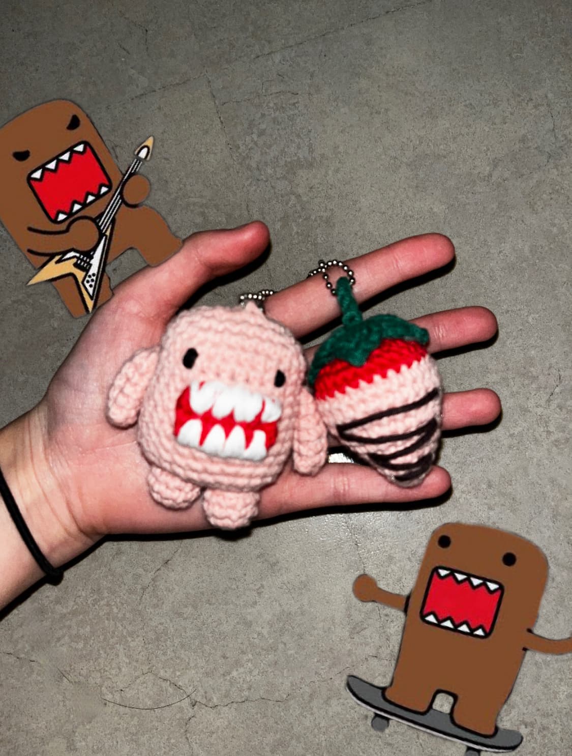 Domo-kun keyring / 핑크 도모군 키링 / handmade 상품이미지2