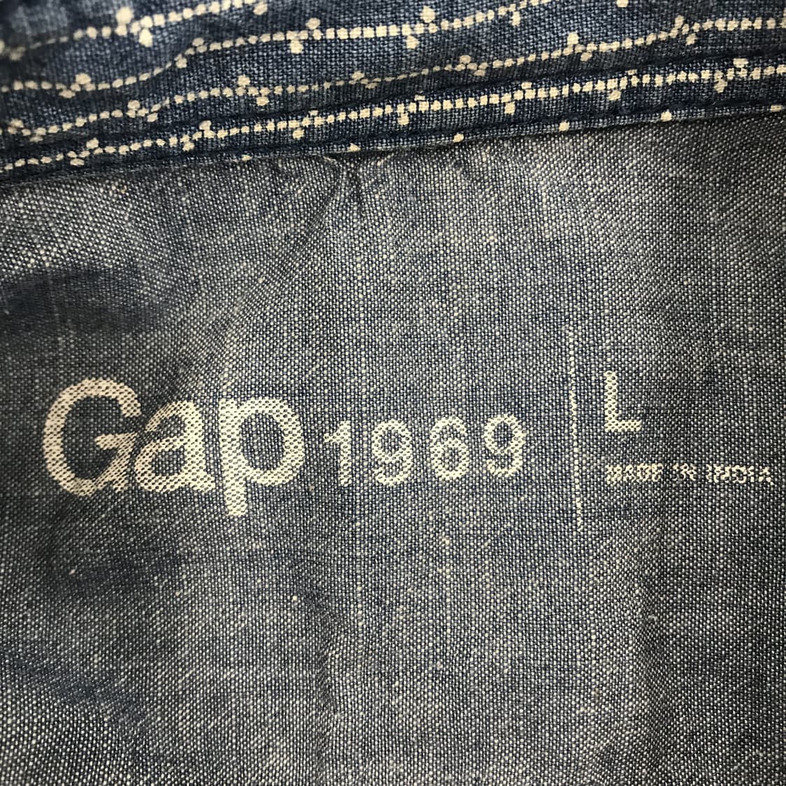 GAP 갭 샴브레이 인디고 셔츠 [L] 상품이미지5