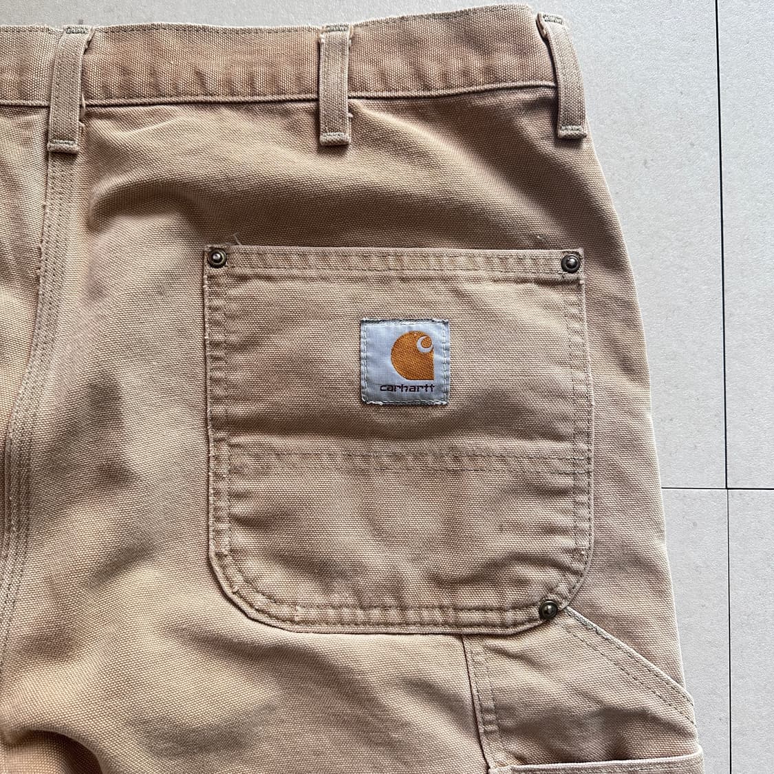 칼하트 B01 더블니 덩가리 팬츠 된장색 38사이즈 상품이미지9