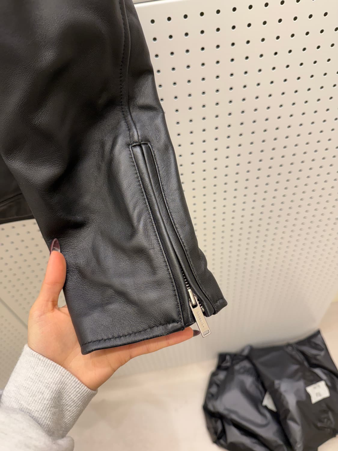 에이징씨씨씨 램스킨 레더 자켓 U1337 상품이미지4