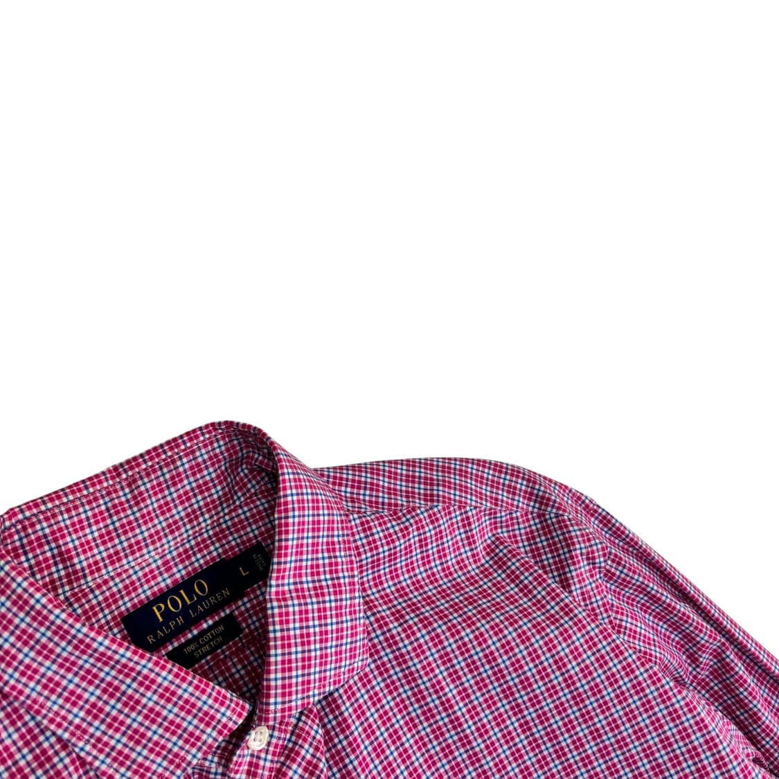 폴로 랄프로렌 분홍 체크 셔츠 상품이미지3