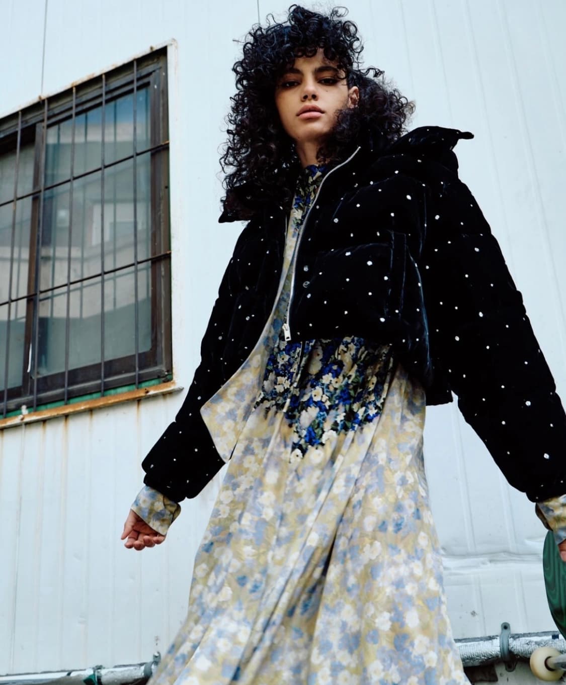 플러드셀 벨벳패딩 상품이미지1