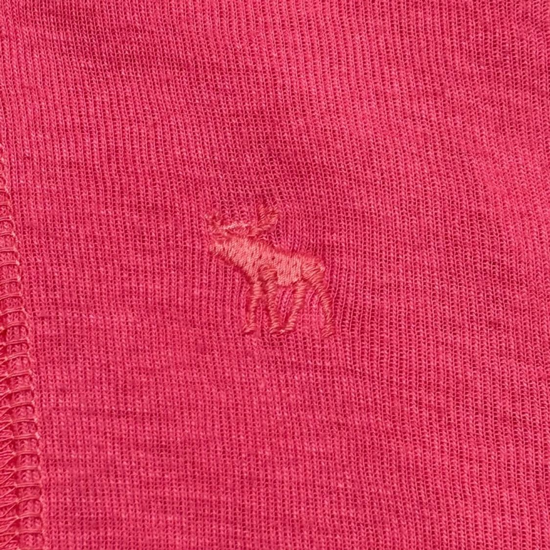 ABERCROMBIE y2k 브이넥 후드 반팔 니트 S 상품이미지2