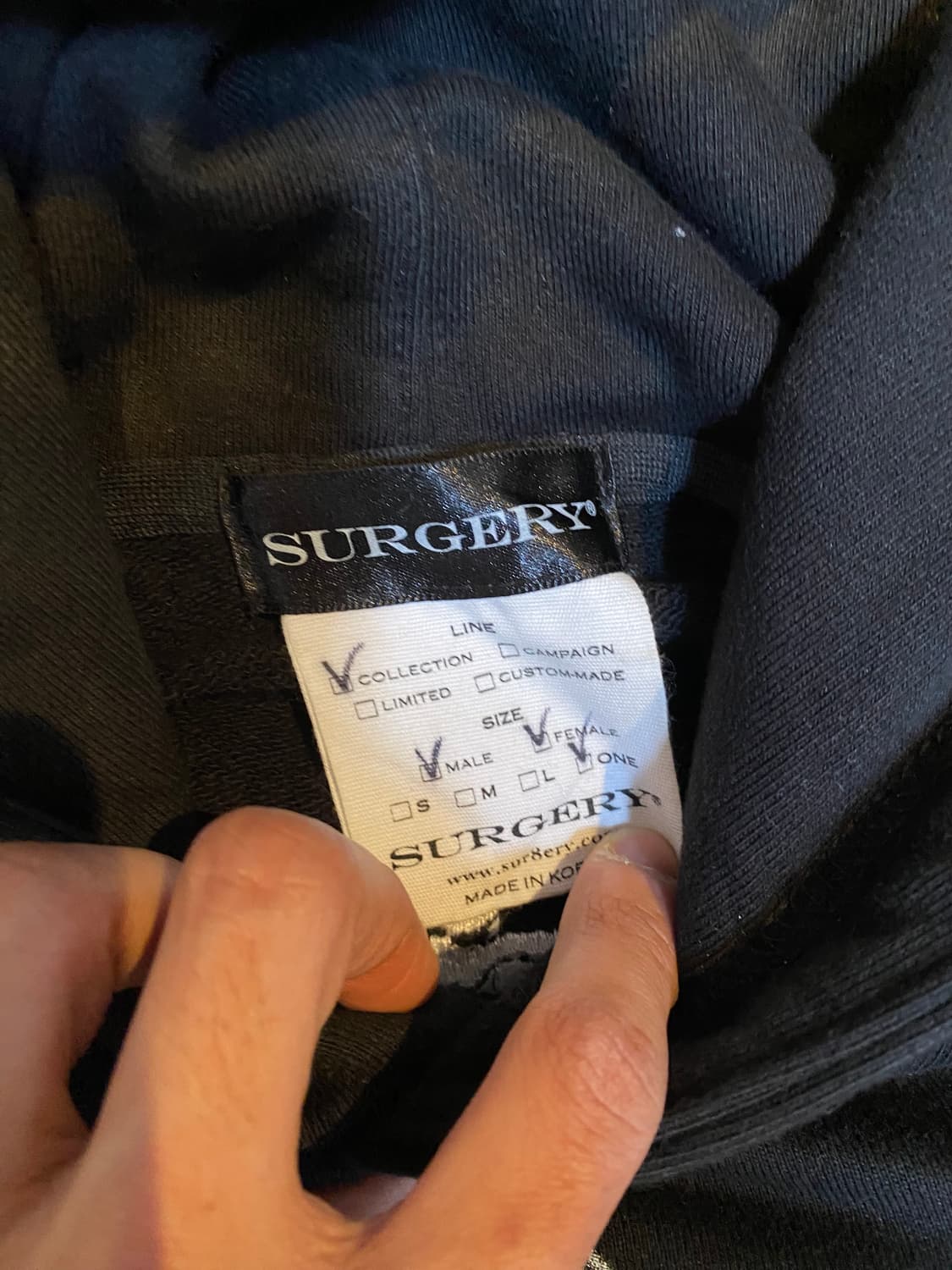 SURGERY 척추 스웻 후드 상품이미지5