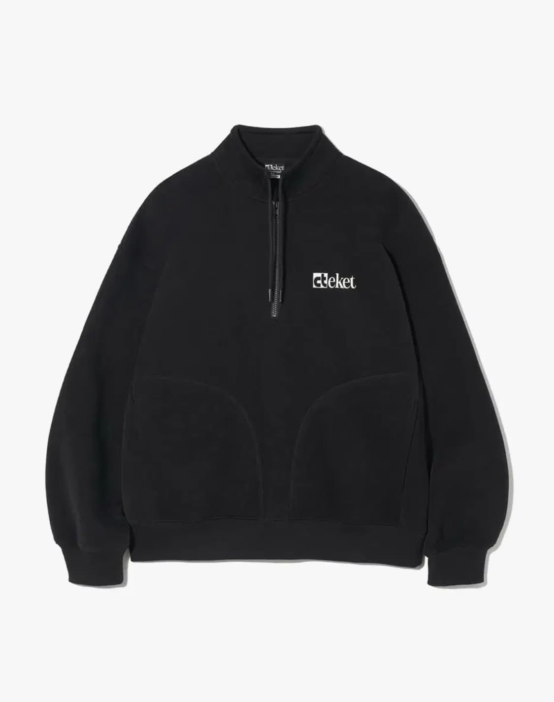 테켓 하프 집업 블랙 L사이즈 상품이미지2