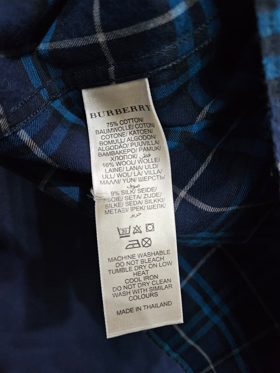 버버리 스트라이프 체크 남성 95 긴팔셔츠  상품이미지8