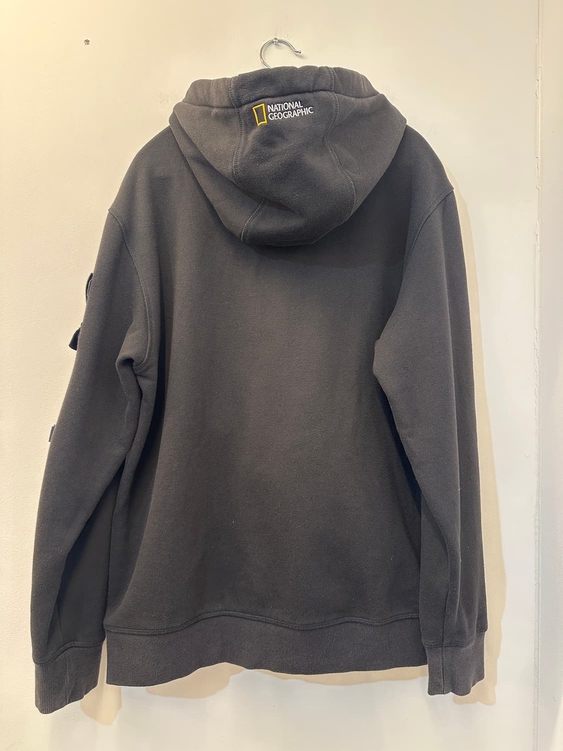 L) 내셔널 지오그래픽 블랙 기모 후드티 상품이미지2