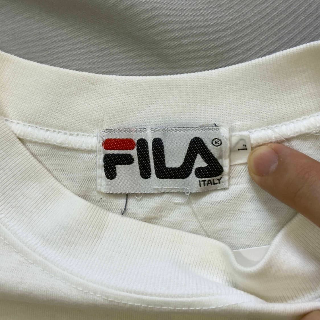 90s FILA 휠라 프린팅 반팔 티셔츠 USA 상품이미지5