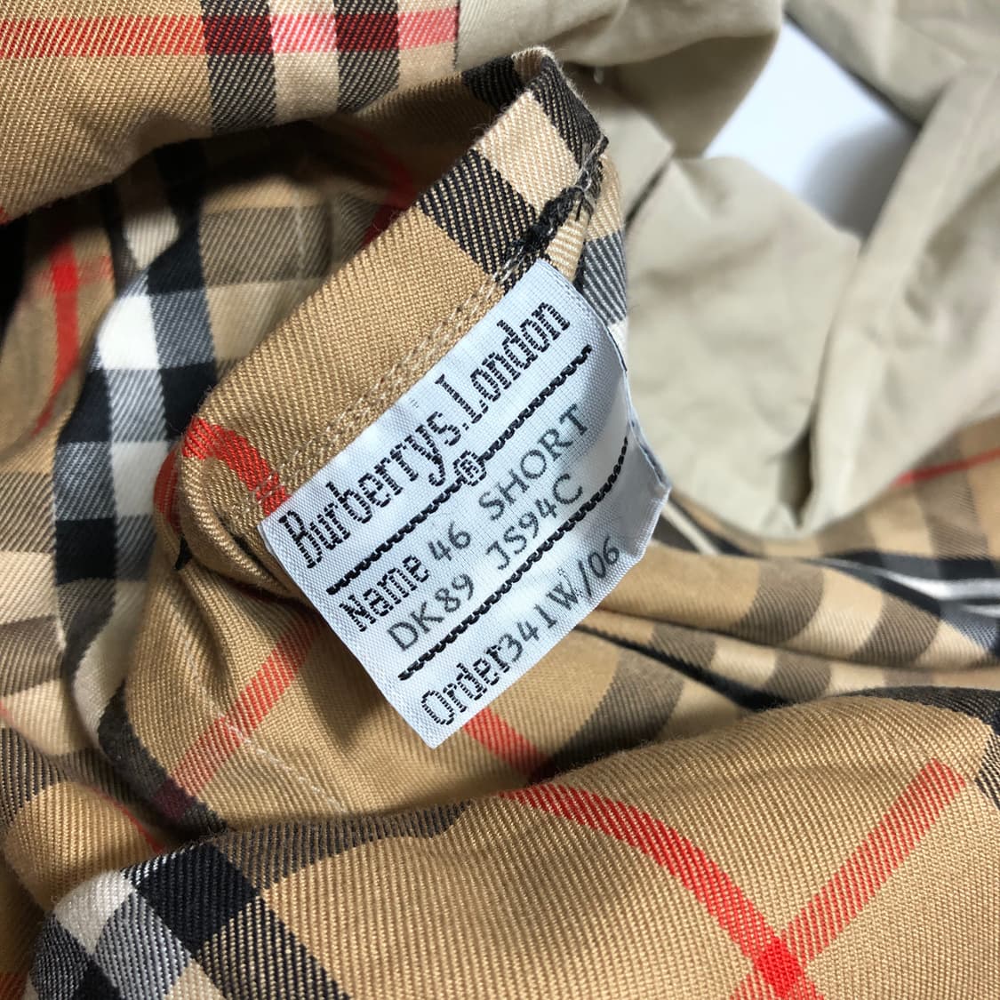 버버리 구형 코트 L 상품이미지8