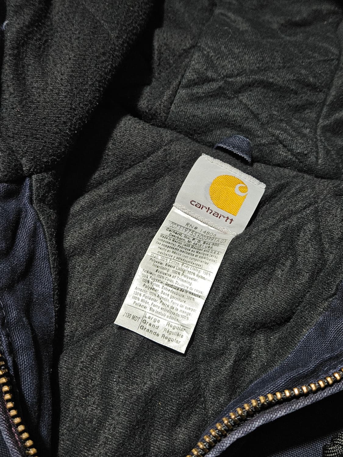 칼하트 J130 덕엑티브 자켓 MDT L 상품이미지6