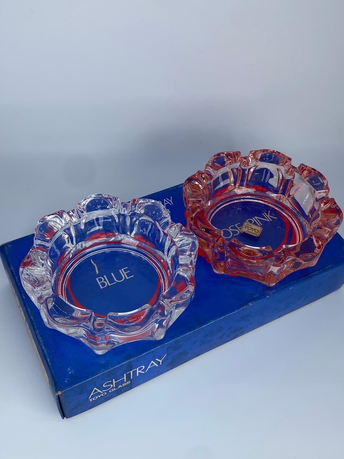 Toyo glassware 빈티지 유리 재떨이 세트  상품이미지4