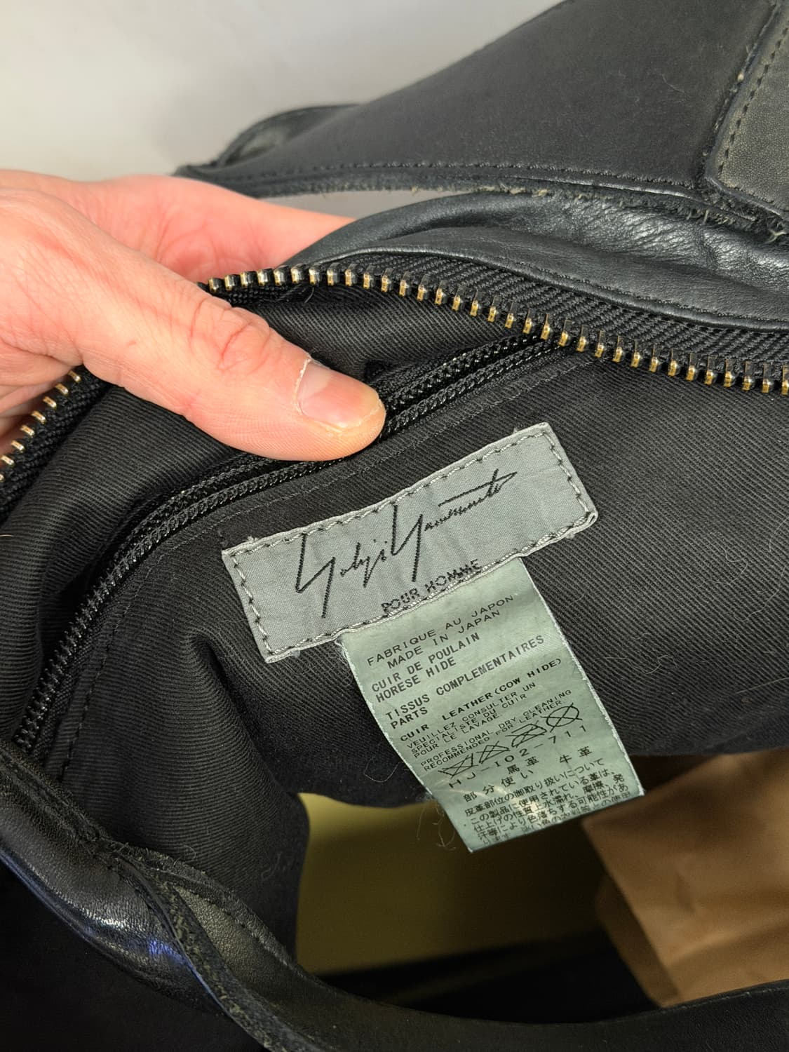 2010 Yohji Yamamoto leather bag 상품이미지5