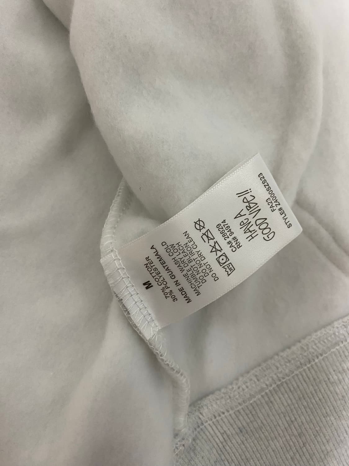 Stussy World Tour Zip Hoodie Ash Heather 상품이미지5