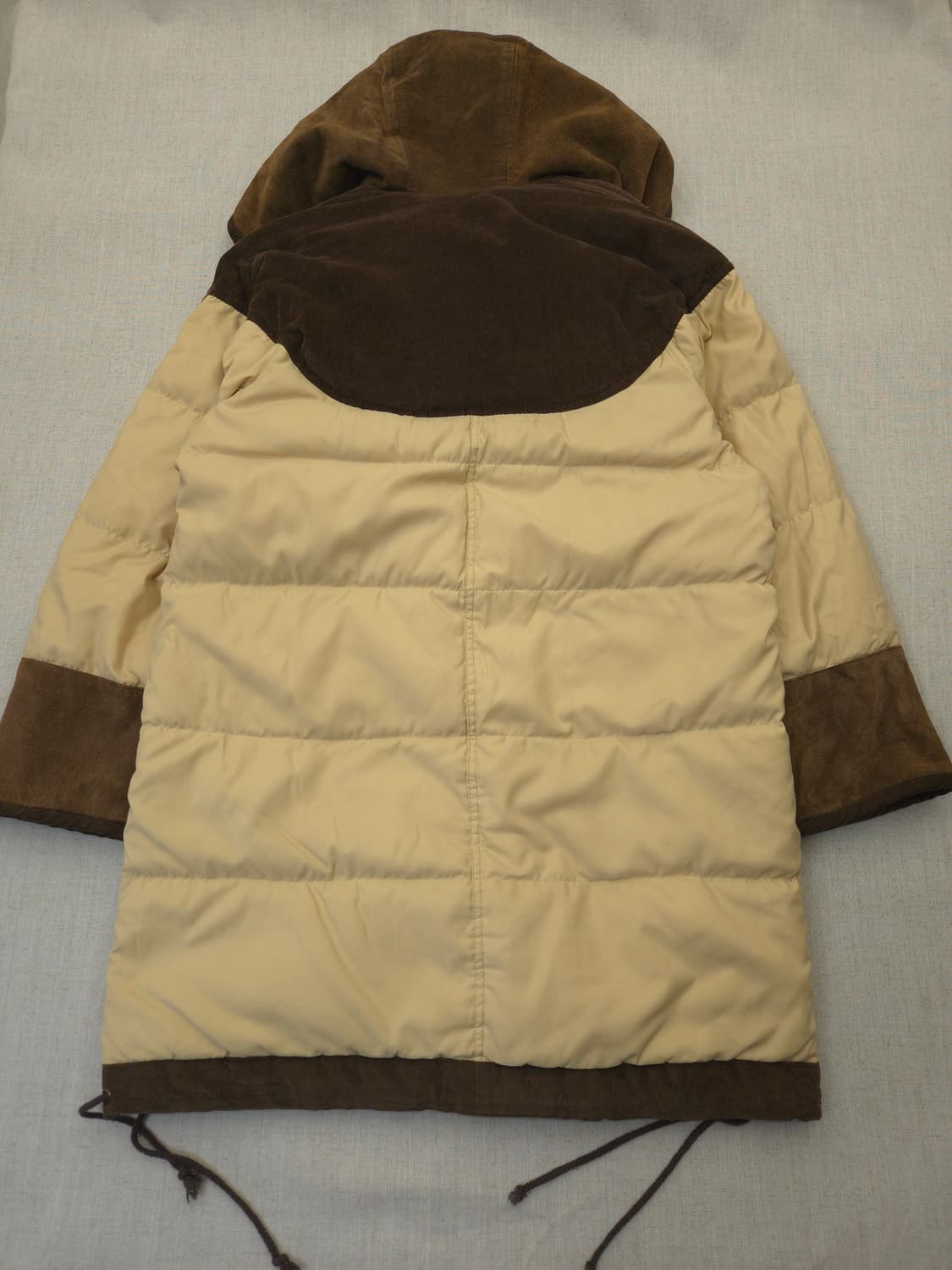 블랙덕 후드 패딩 자켓 베이지 브라운 상품이미지7