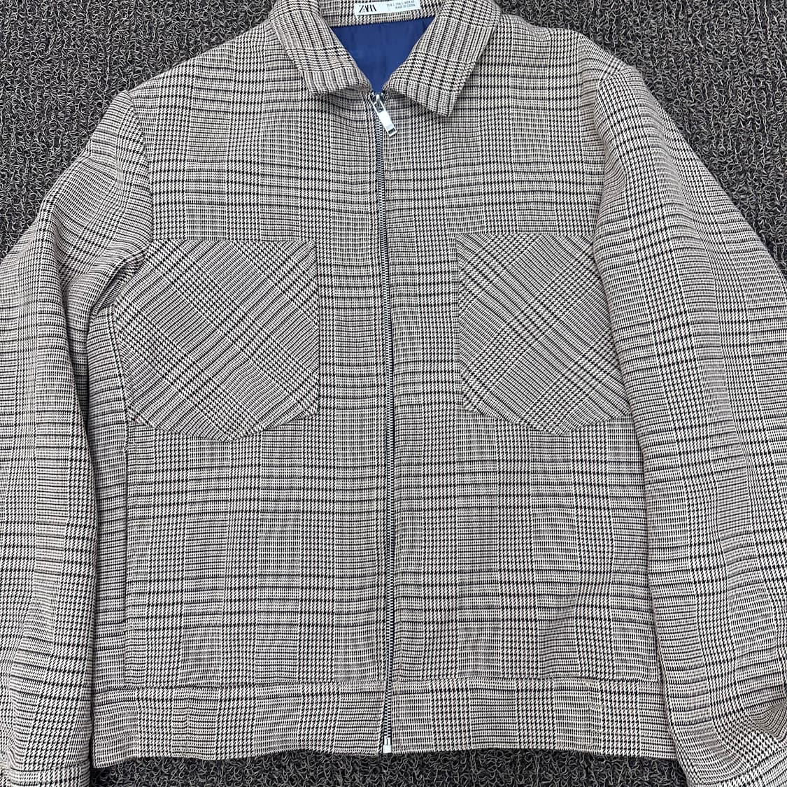 ZARA 자라 하운드 블루종 자켓 L  상품이미지2