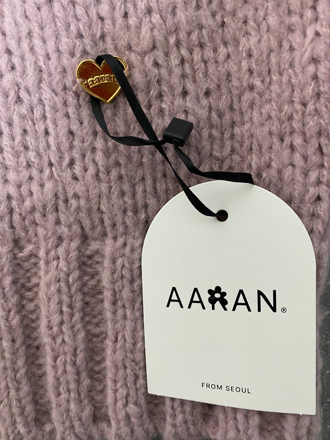 어랜 트위스트 터틀넥 반팔 니트 새상품 상품이미지4