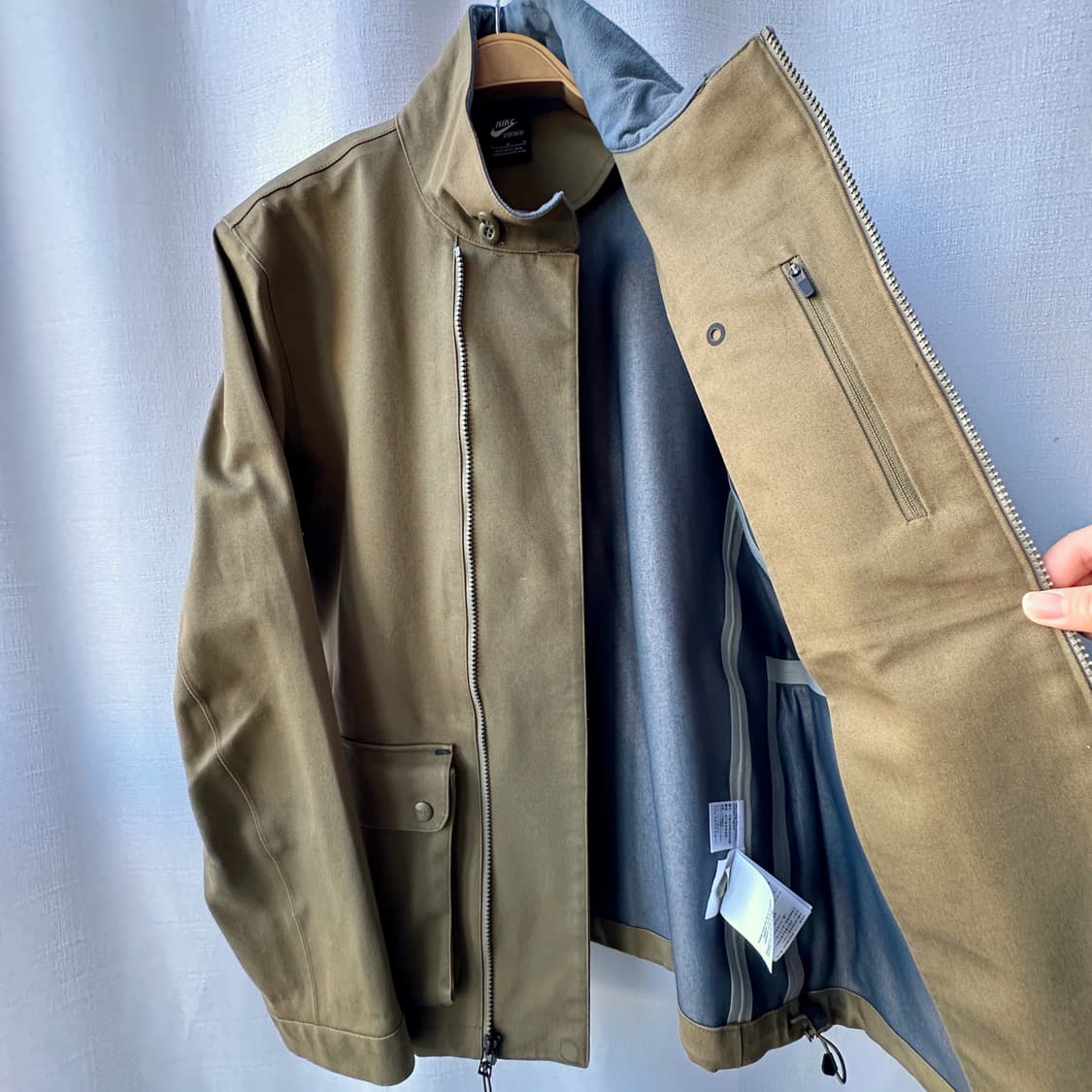 나이키 NSW 사이드라인 자켓 밀리터리 카키 M 상품이미지5