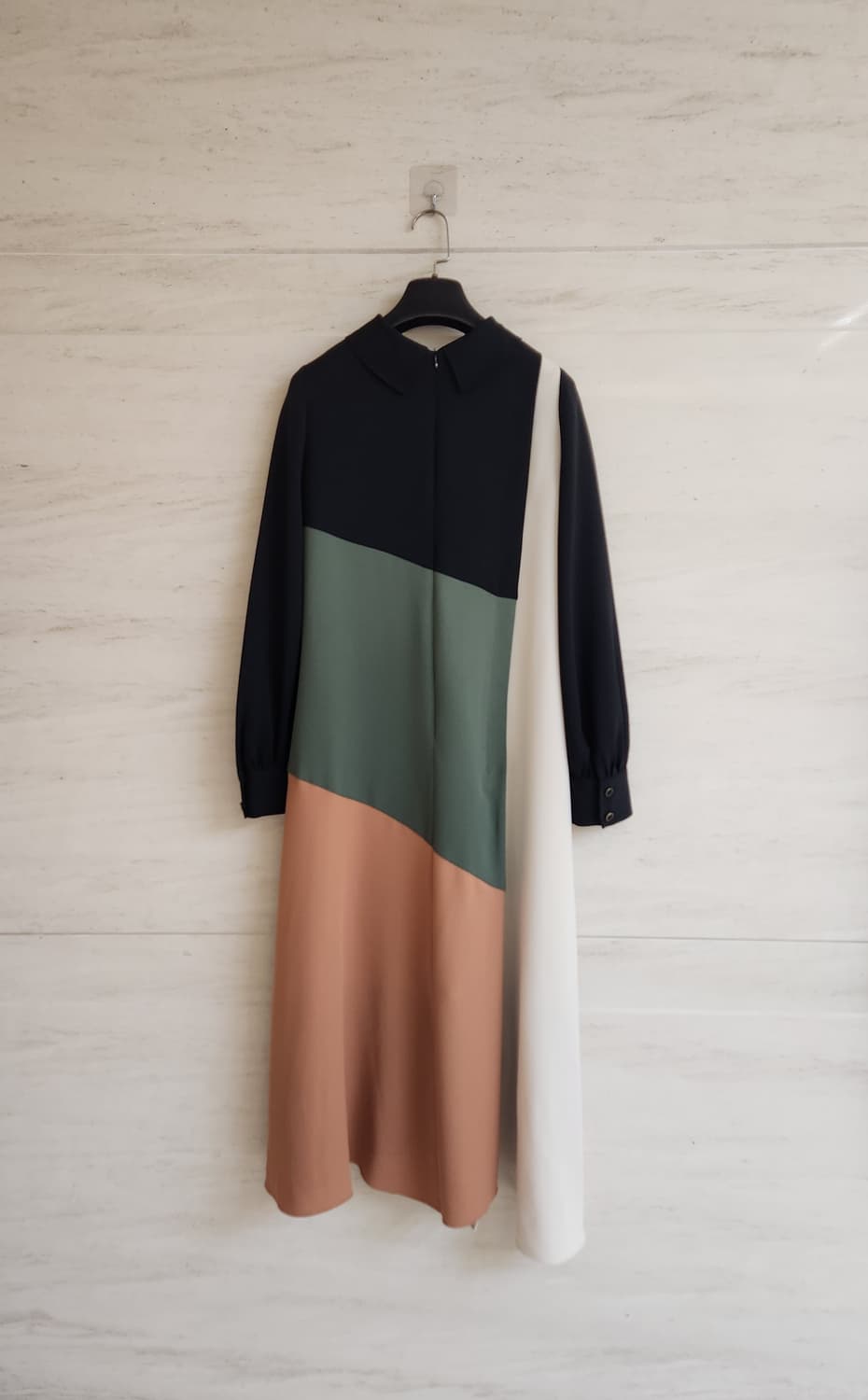 주크 컬러배색 롱원피스 55사이즈 상품이미지2