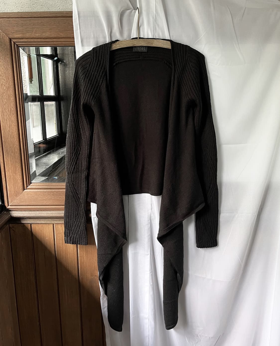 DIESEL draoed longline cardigan 상품이미지3
