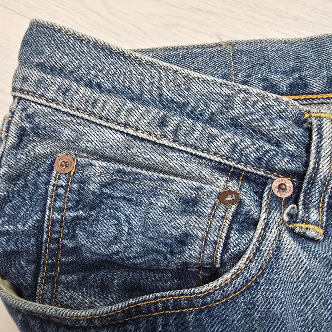 카키스 크로프트 진 미드블루 릴렉스트 핏 L 상품이미지3