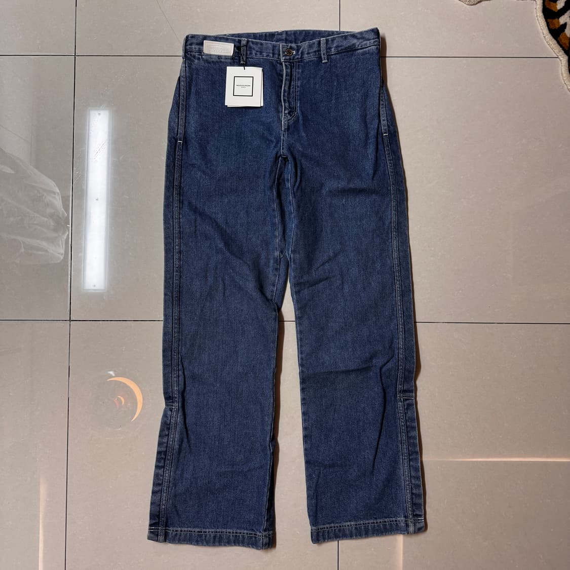 우영미 절개 데님 50사이즈 (약 32) 상품이미지1