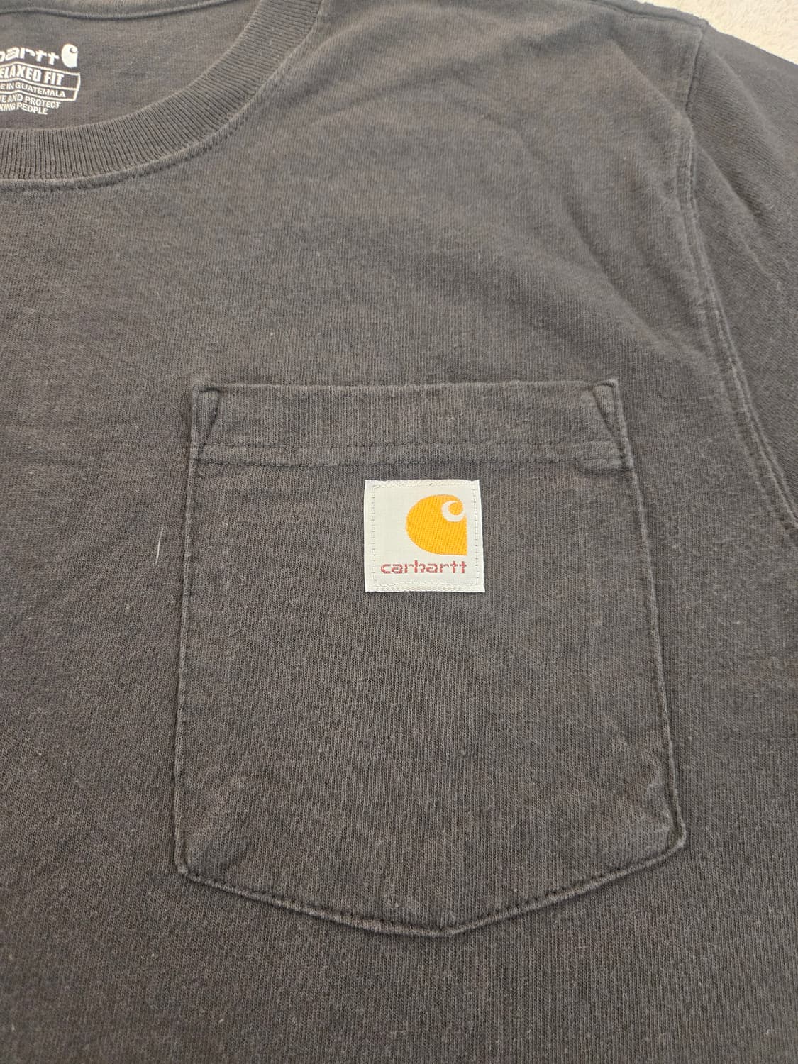 칼하트 포켓 반팔티 블랙 M 상품이미지4