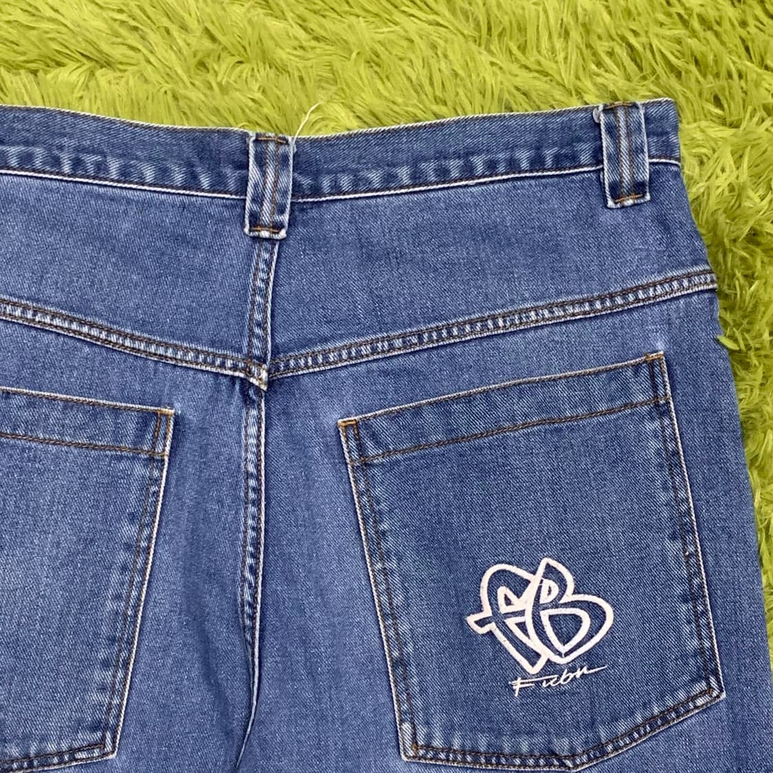 [35] 90'S FUBU 올드스쿨 루즈 와이드핏 카펜터 데님팬츠 상품이미지1