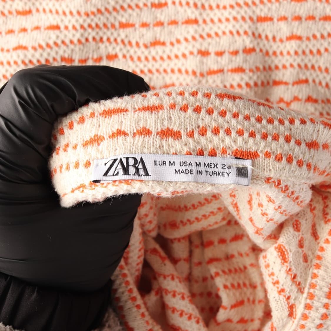 ZARA 스트라이프 크로셰 니트 M 상품이미지5