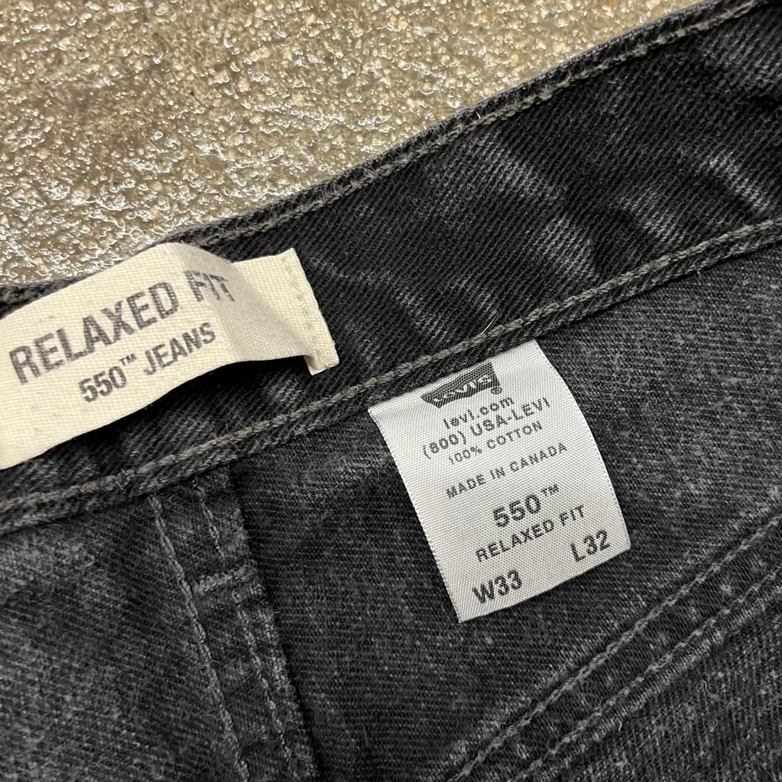 00s Levis550 블랙진 (31“) 상품이미지5