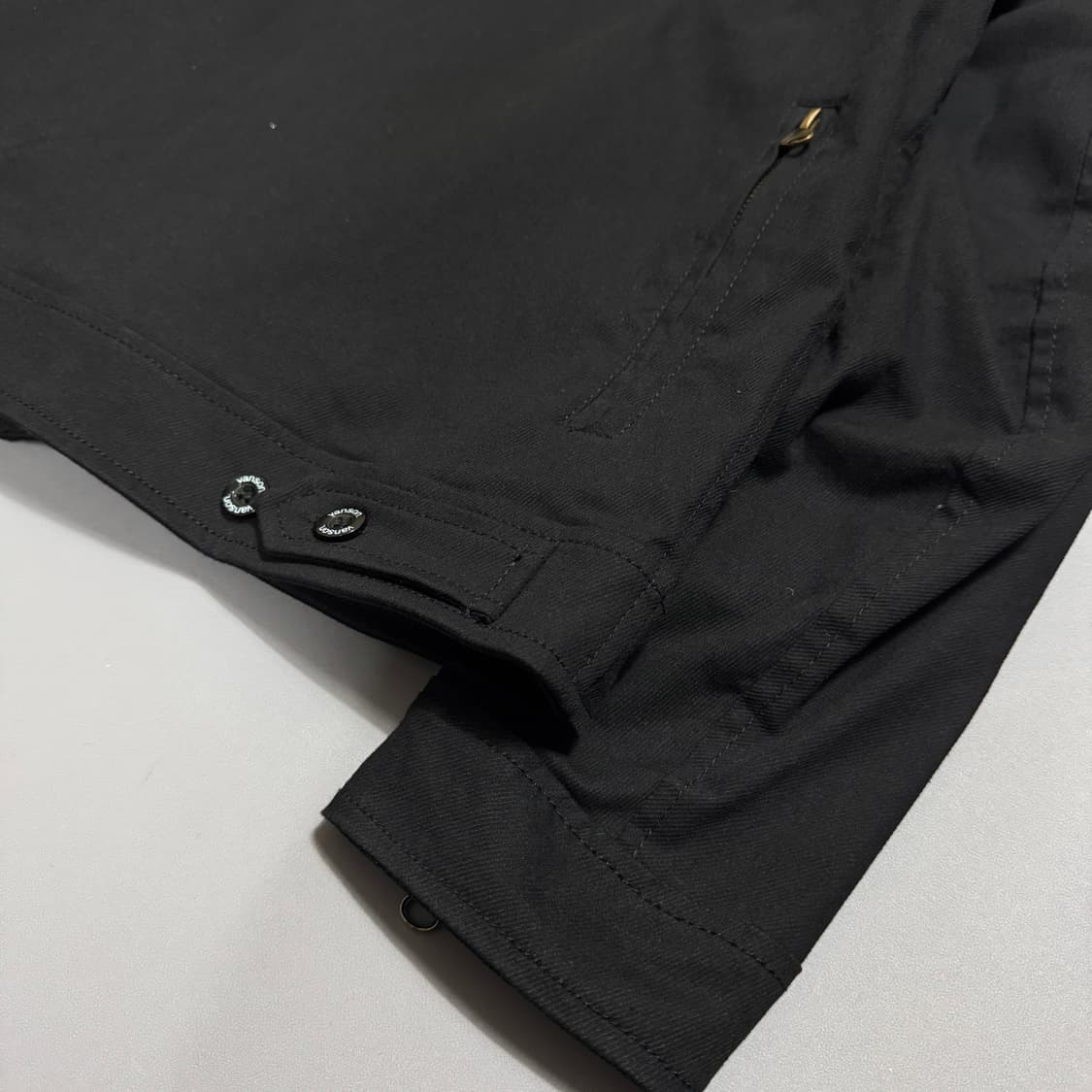 VANSON 블랙컬러 양면 자수로고 와펜패치 코튼 폴리에스터 바이커 자켓 상품이미지8