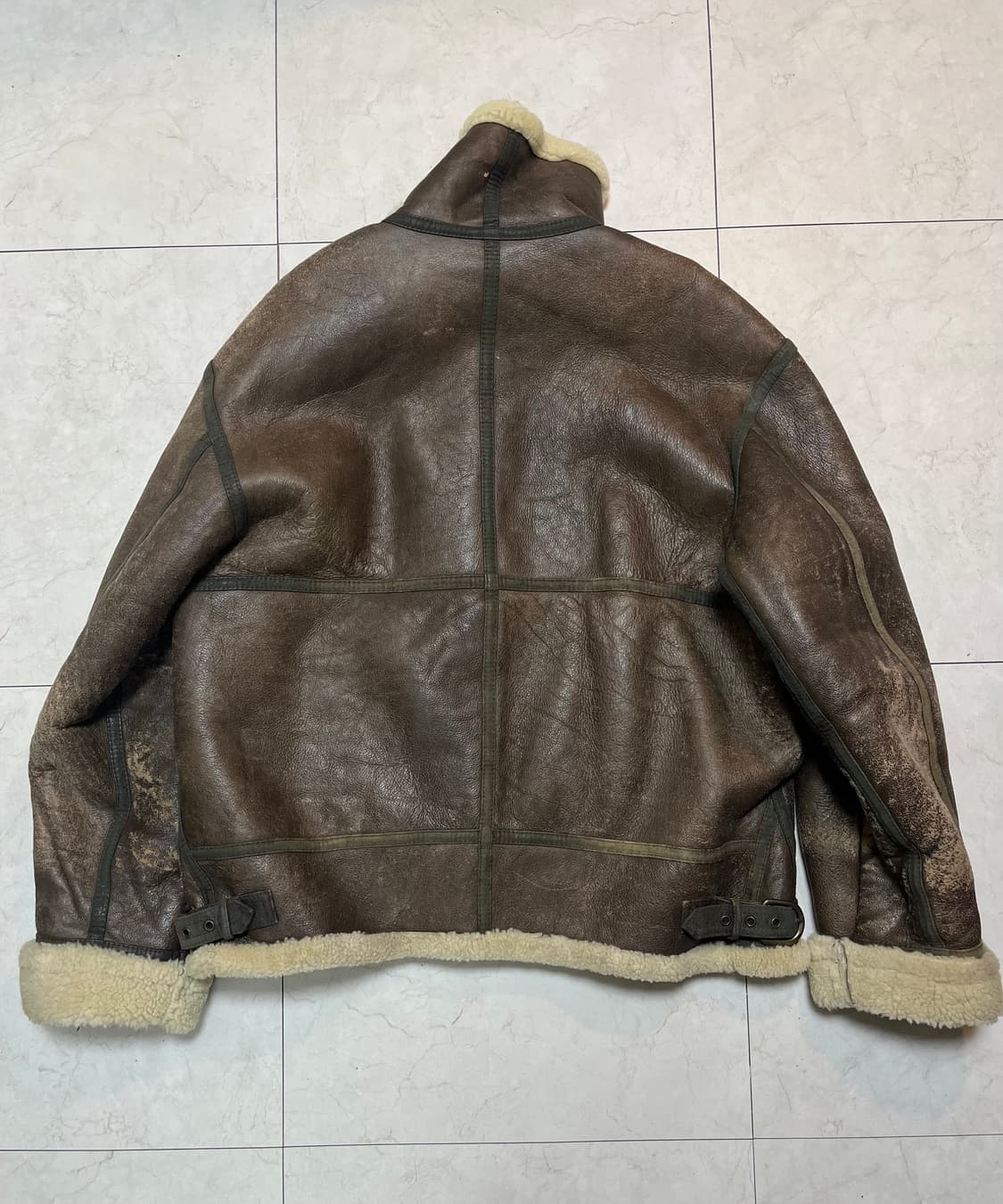 90s B-3 양가죽 무스탕 xl 상품이미지4