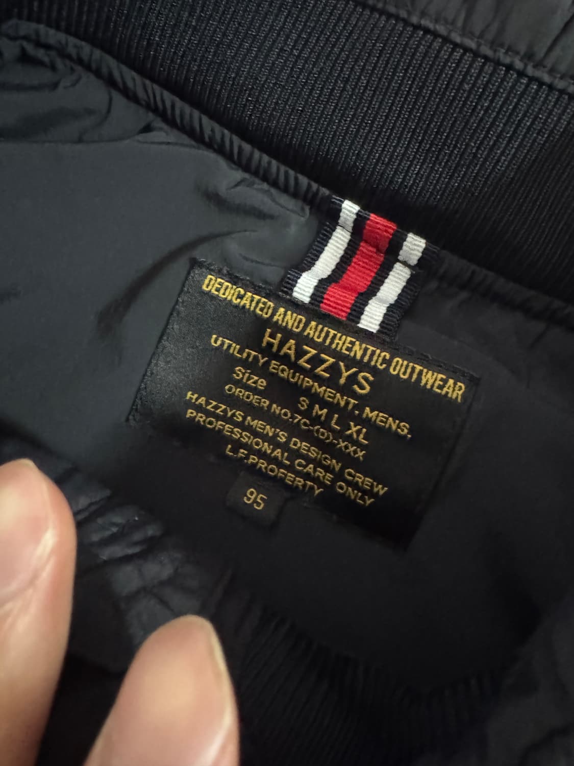 여성 헤지스 hazzys 나일론 바람막이 자켓 블랙 상품이미지3