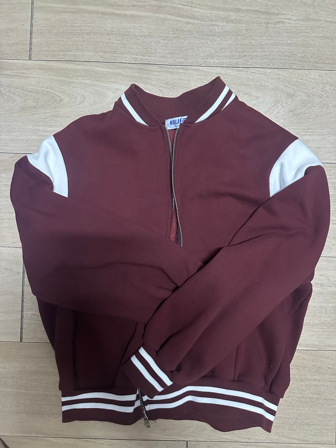 버건디 바시티자켓 상품이미지1