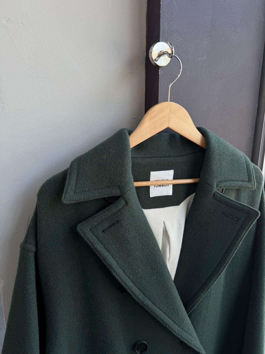 스튜디오톰보이 오버핏 더블 코트 자켓 상품이미지3