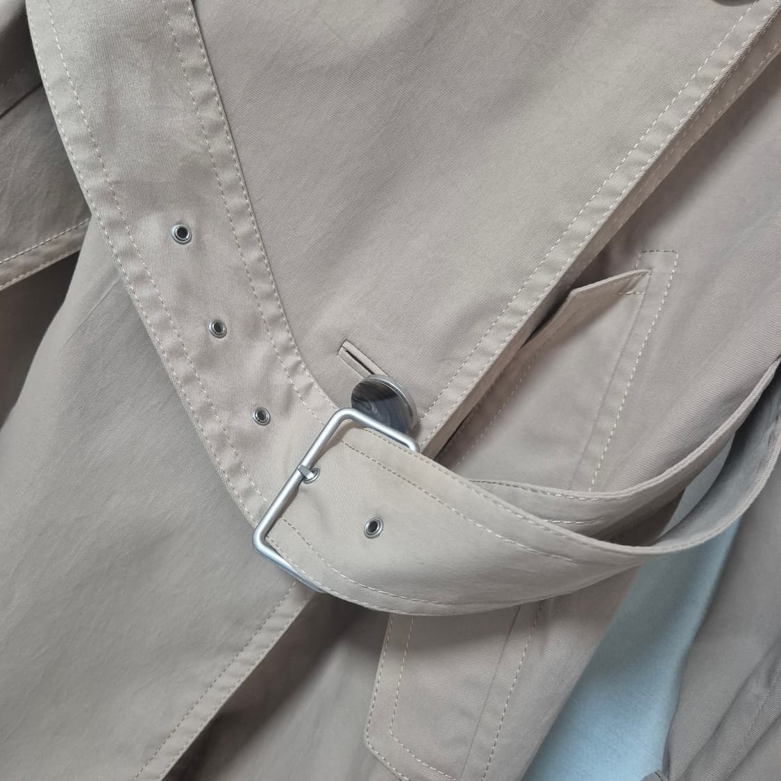 TIME 타임 베이지 트렌치코트82-94-160 상품이미지5