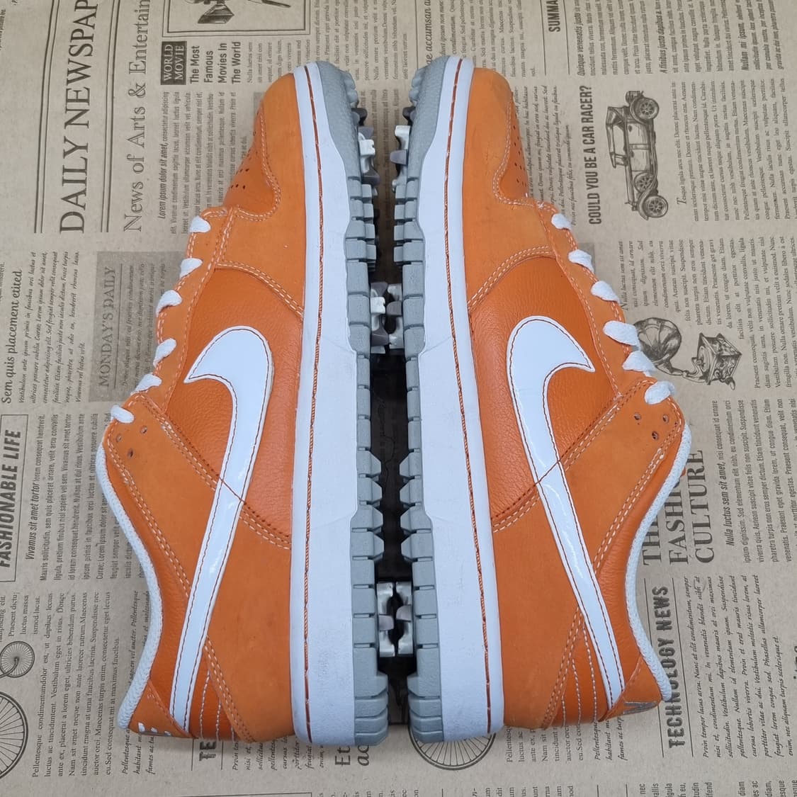 나이키 덩크 로우 오렌지 골프화 255 상품이미지5