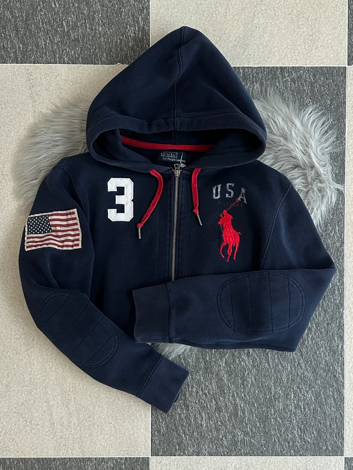 폴로 랄프로렌 빅포니 USA 성조기 후드집업  상품이미지5