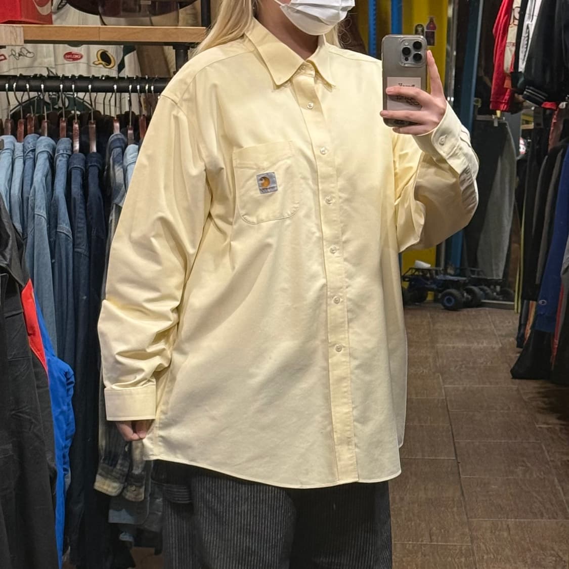 [HI] 칼하트 긴팔셔츠 옐로우 상품이미지3