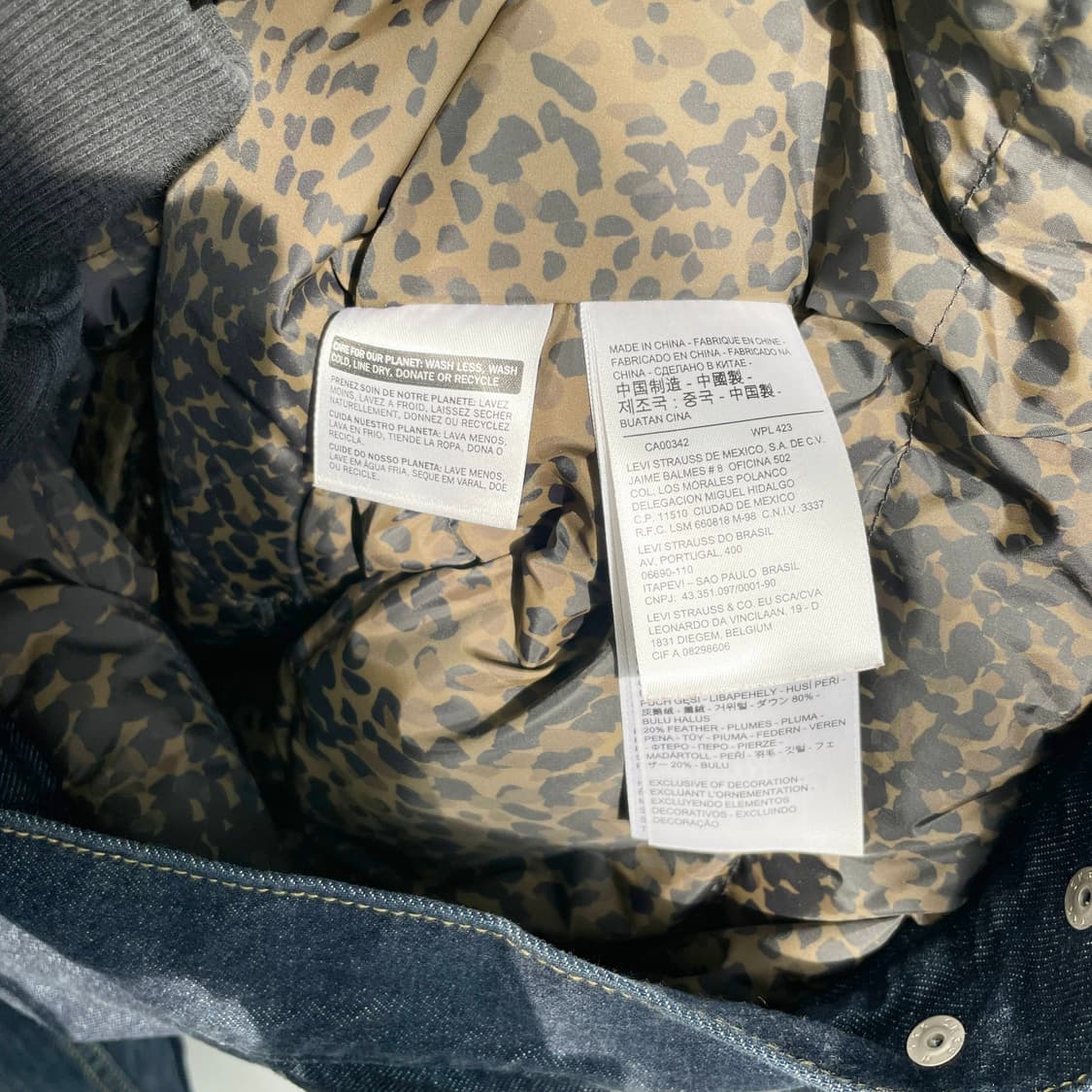 C2 리바이스 패딩 데님 자켓 S사이즈 상품이미지5