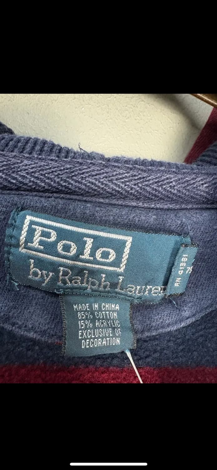 폴로랄프로렌 포니로고 스트라이프 후드럭비셔츠 H1294 상품이미지5