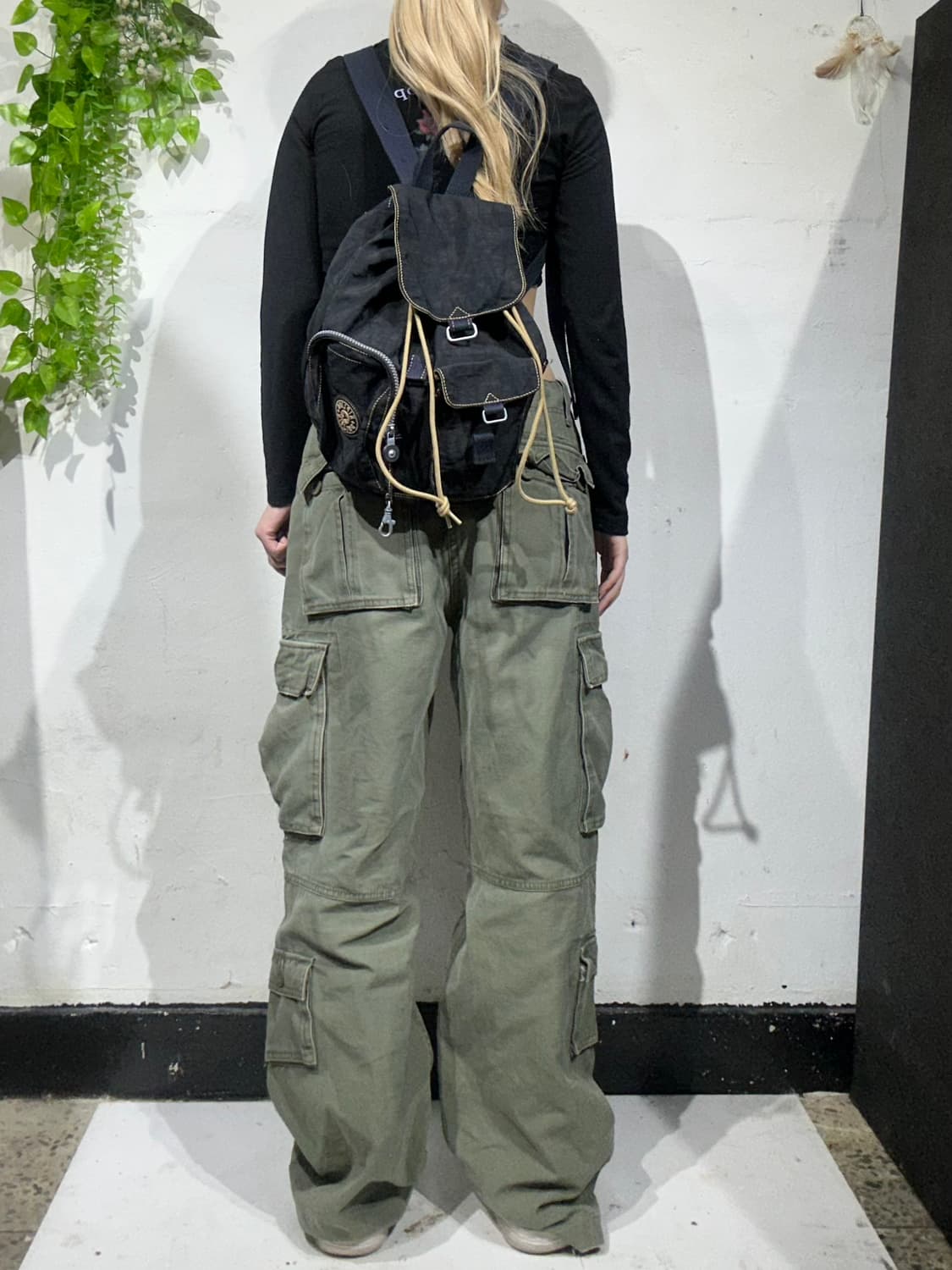 키플리 블랙 복조리 y2k 키치 미니 백팩 가방  상품이미지3