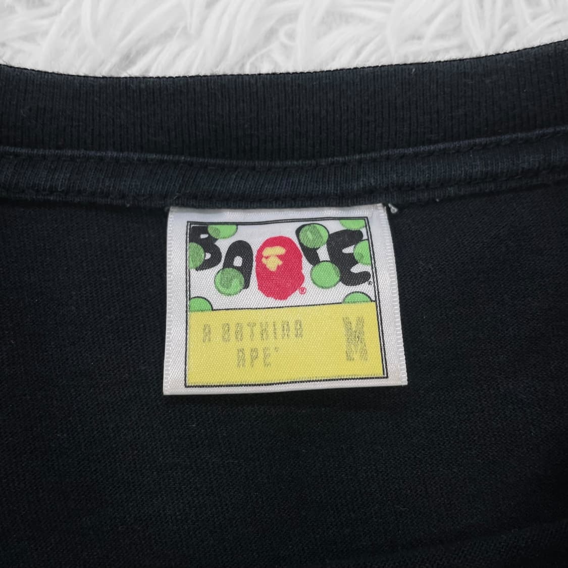 베이프 1st 빅 사루 카모 롱슬리브 블랙 상품이미지7