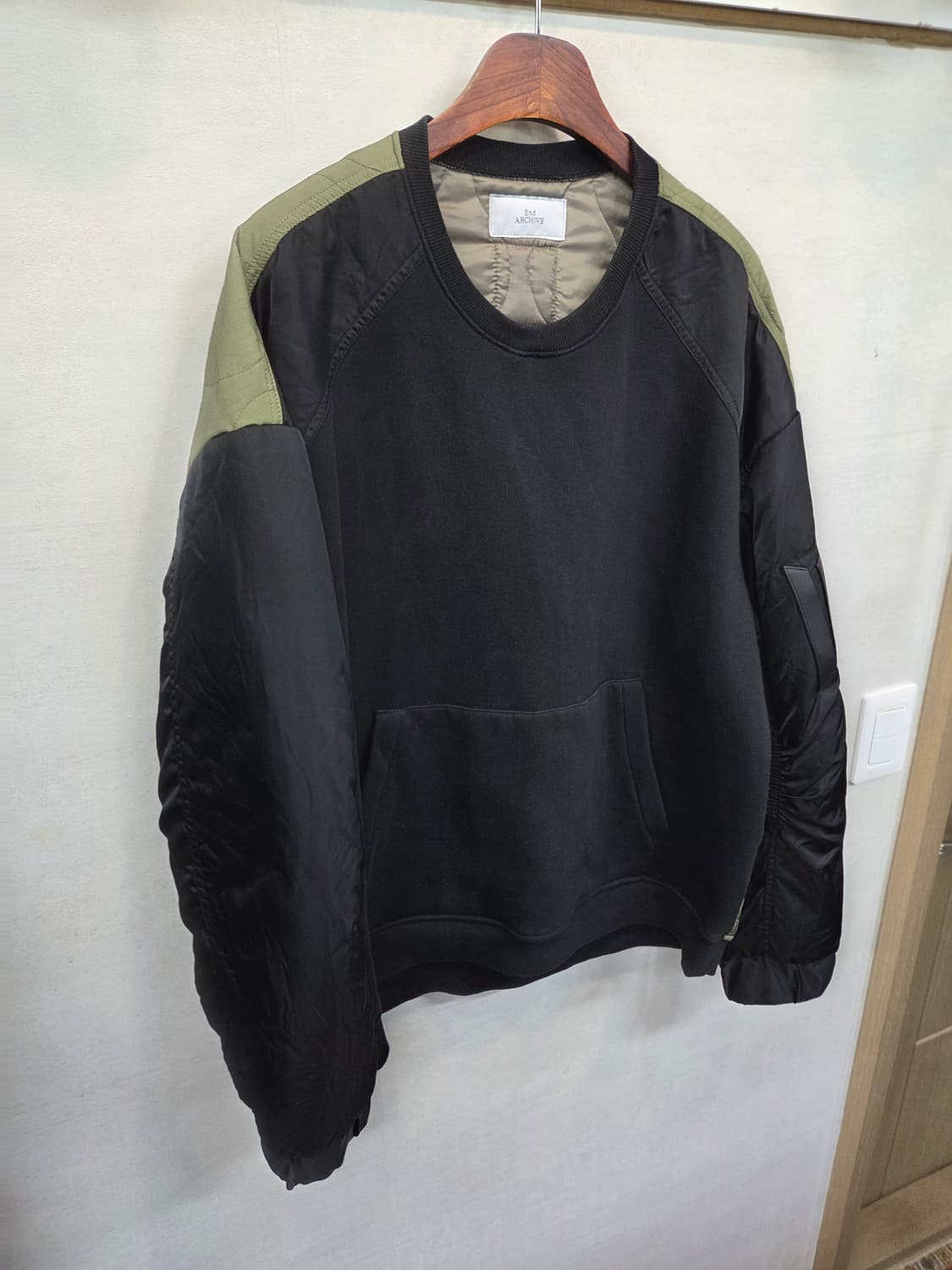 세컨드 아카이브 퀄팅 기모 패딩 맨투맨 xl 오버핏  상품이미지4