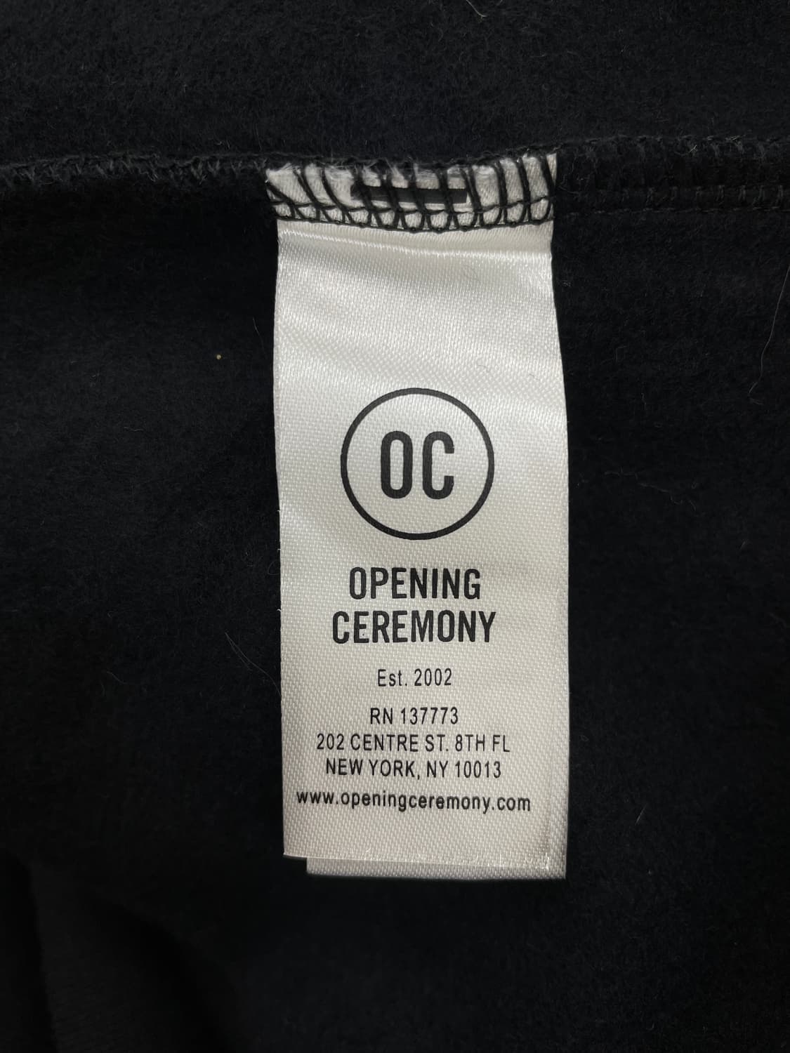 오프닝 세레모니 로고 밴딩 블랙 후드티 상품이미지7