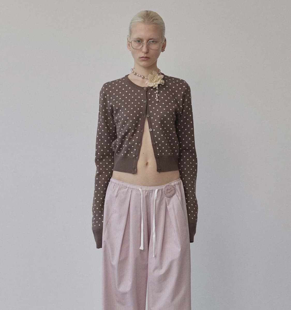 스컬프터 Polka Dot Cardigan 도트 가디건 상품이미지1