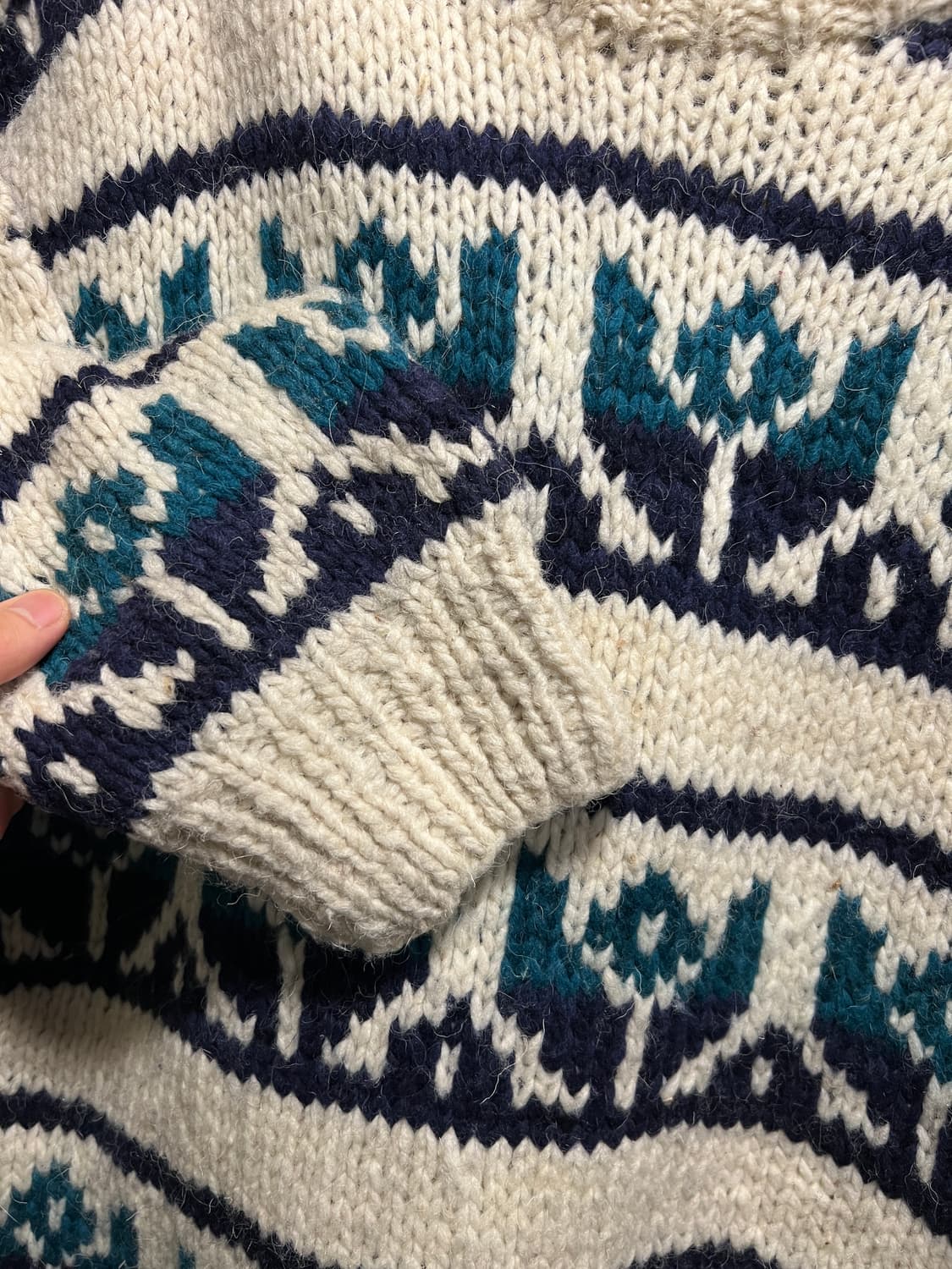 [XL]90's 빈티지 핸드메이드 에콰도르 스웨터 니트 상품이미지3