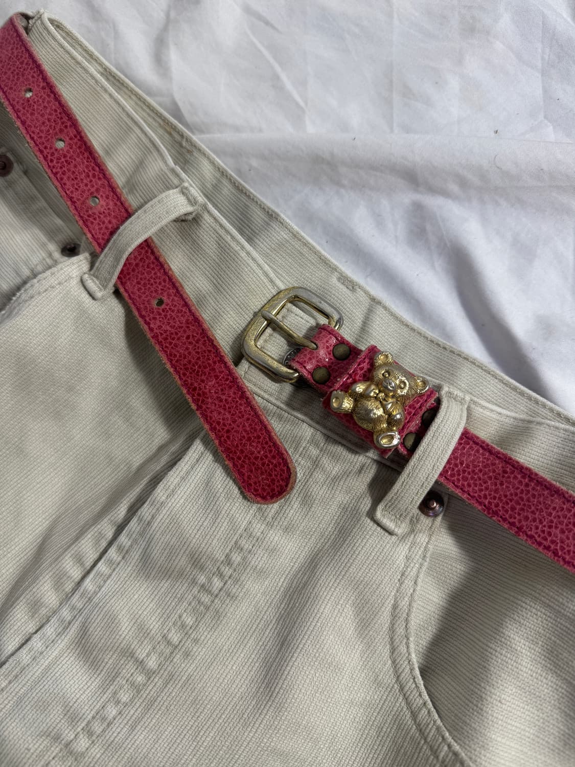 Werner herbrand 테디베어 장식 레더 벨트  상품이미지4