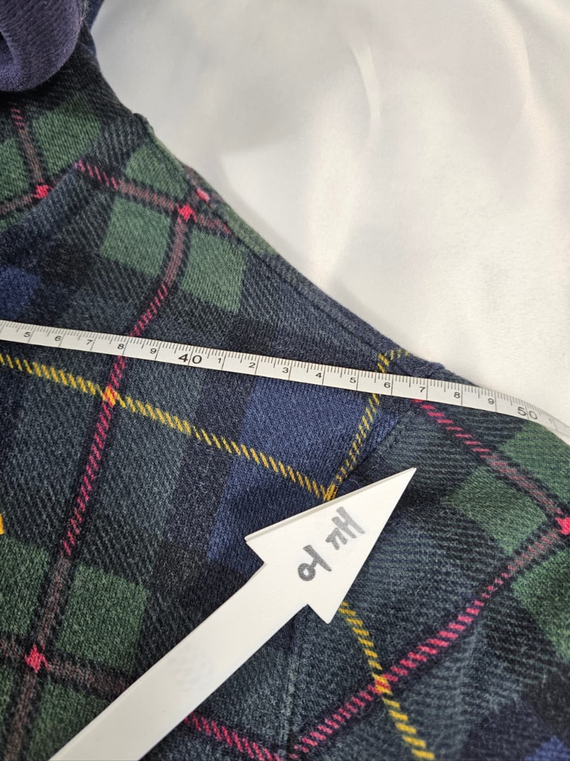 폴로타탄체크빅포니후드집업 상품이미지4