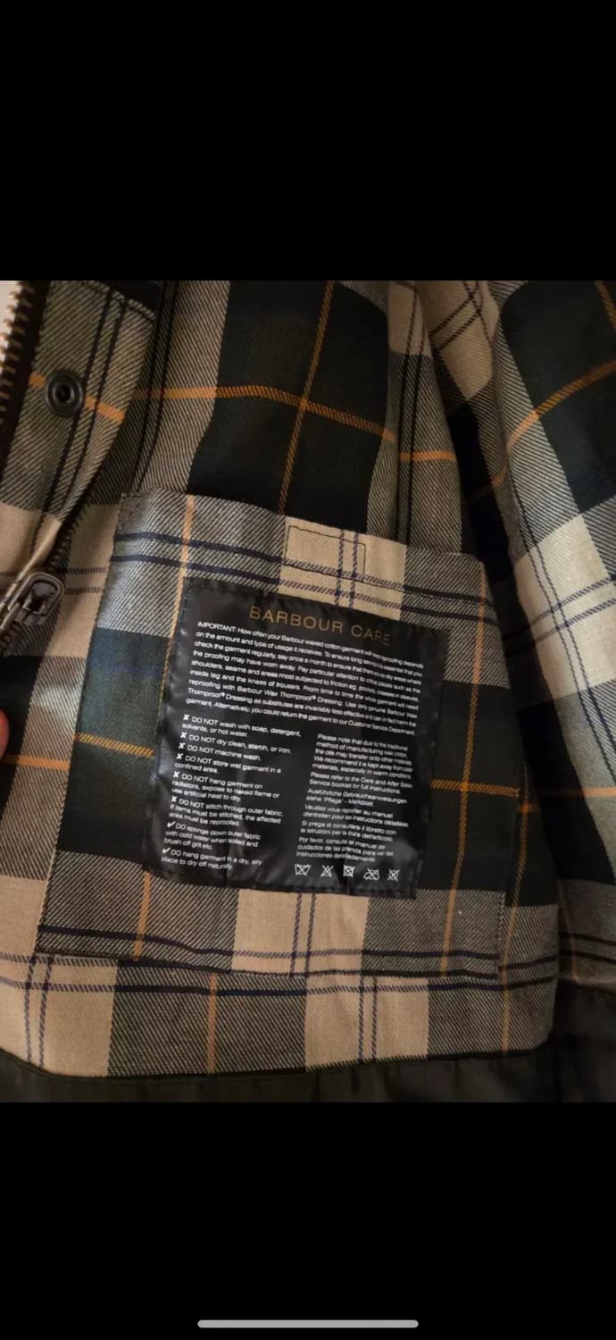 [A급] 바버 비데일 자켓 세이지 40 상품이미지5